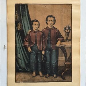 ❌SOLD❌ Vintage lithograph print of Kellogg Brothers "The Little Brothers" c1850